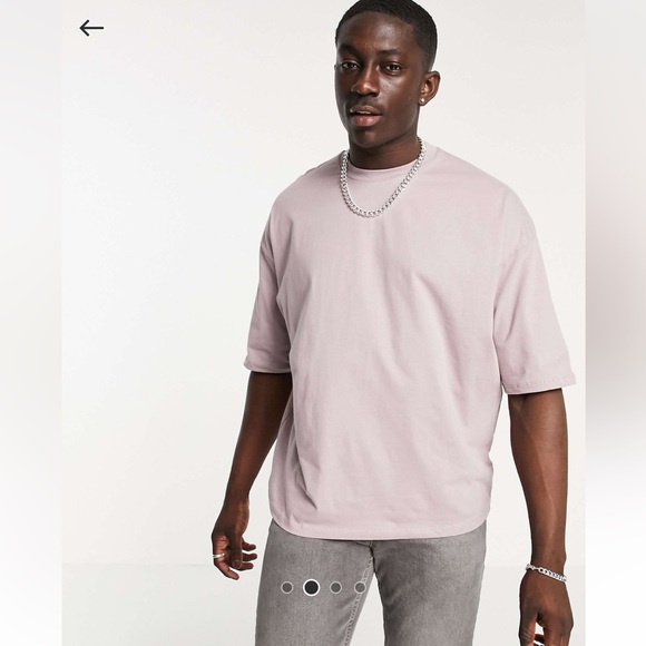 ASOS Design Oversized T-Shirt in Purple with Mushroom Back Print - Picture 2 of 9